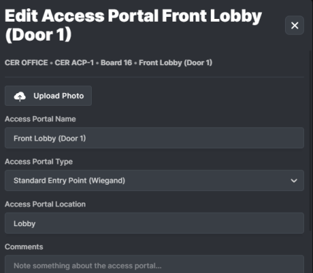 Access Portal Programming